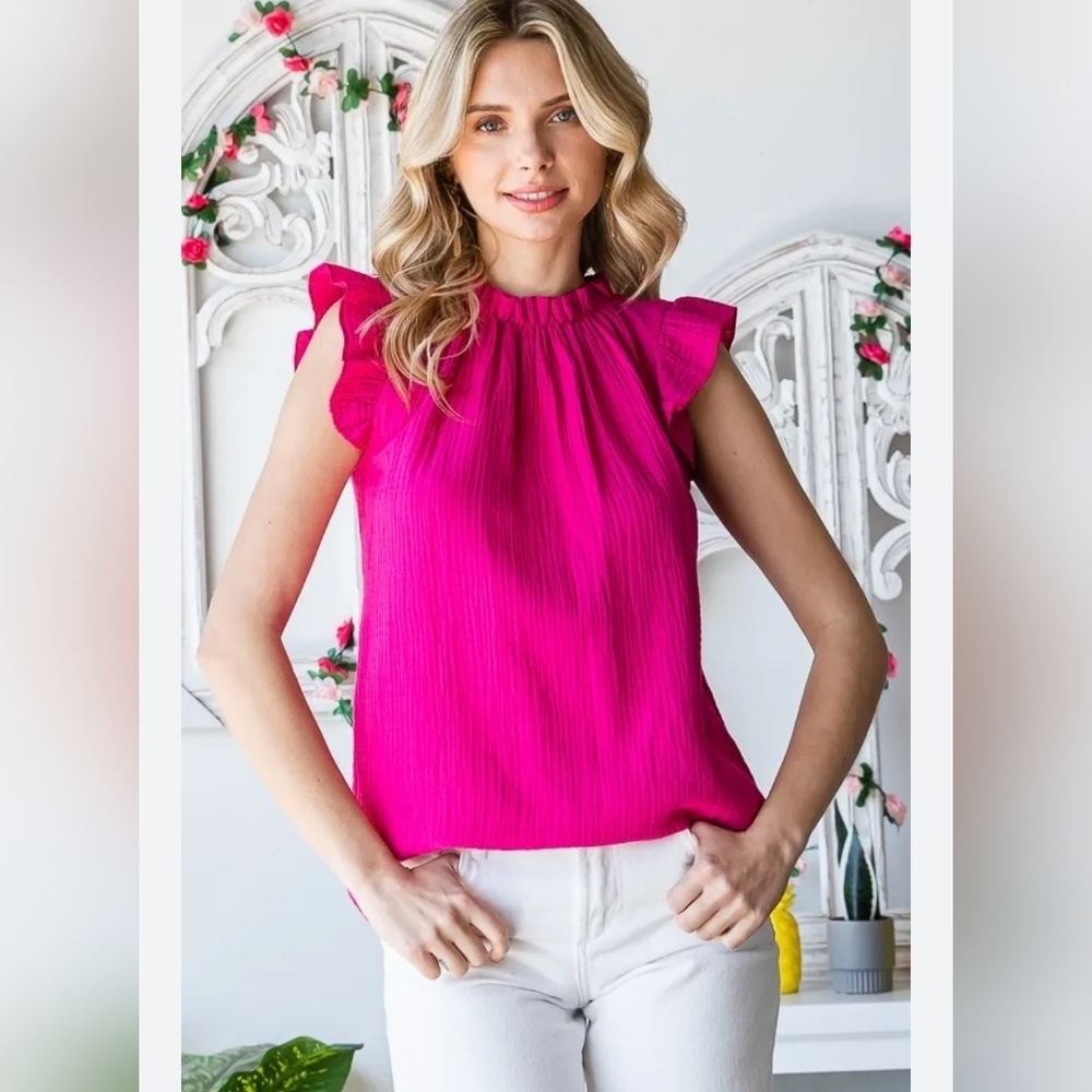 7th Ray Barbie Pink Sleeveless Summer Top